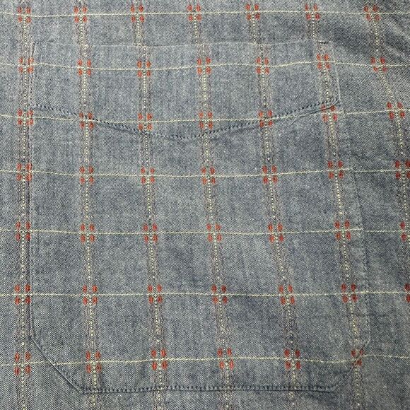 The Territory Ahead Shirt Mens Large Blue Long Sleeve Button Up Blue Check - Picture 3 of 12